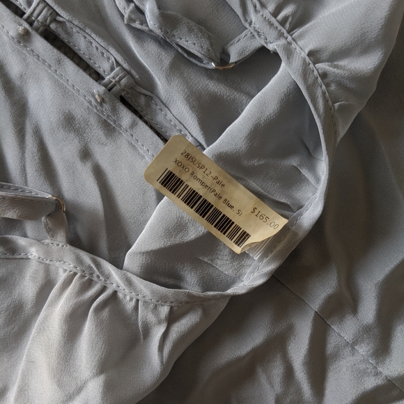 Blue silk romper NWT - Picture 3 of 4